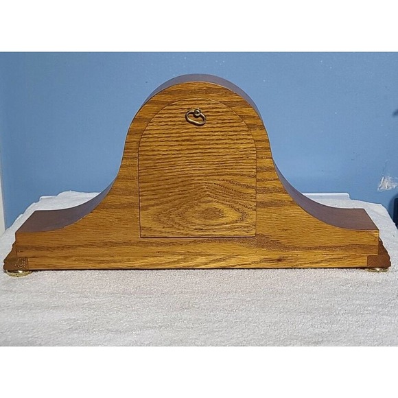 RARE VINTAGE Howard Miller Mantle Desk Clock Model 635-102 Made In Germany.CLEAN - Picture 2 of 8